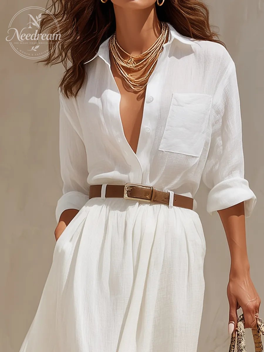 Relaxed Shirt Maxi Dress