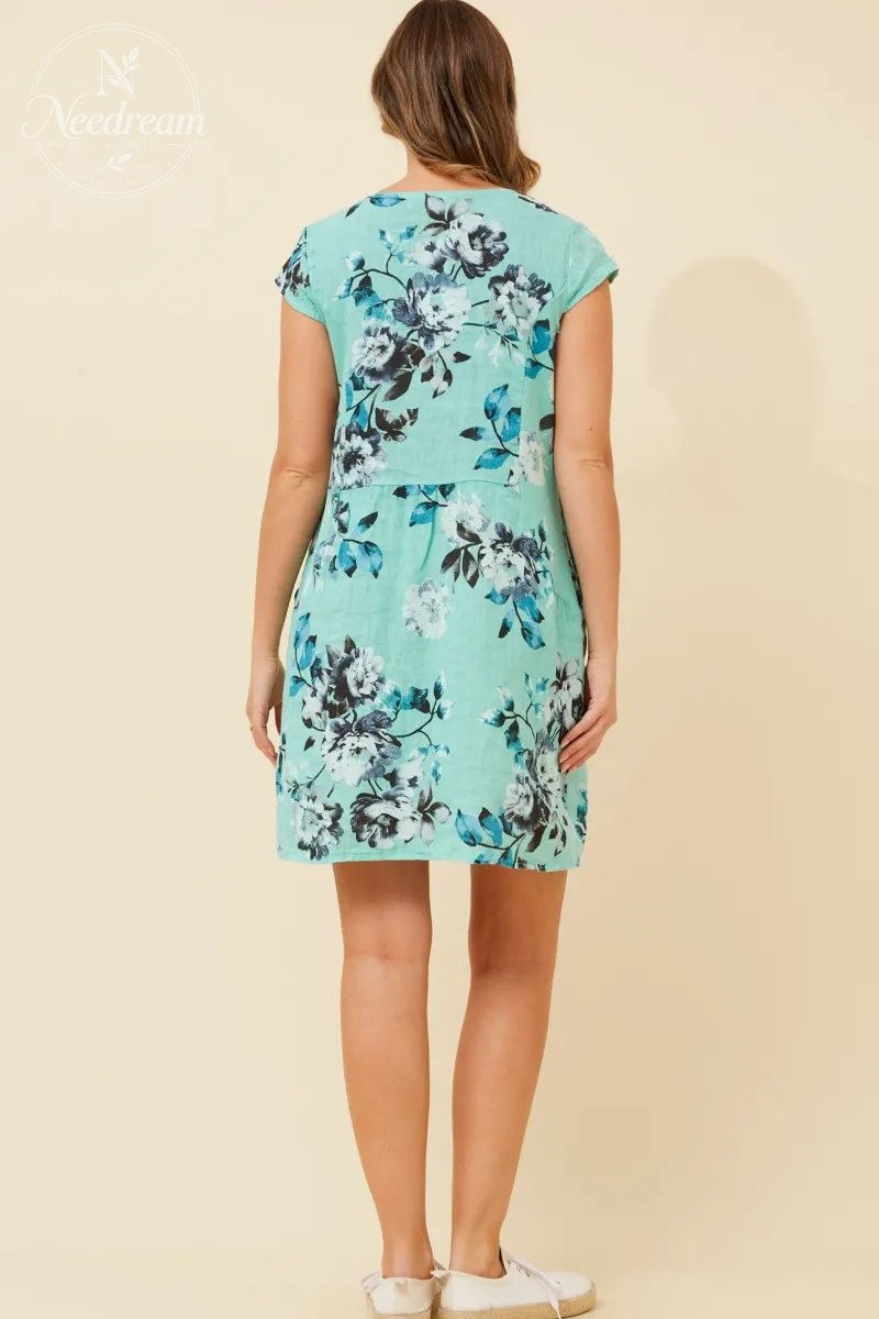 Sisley Floral Linen Dress