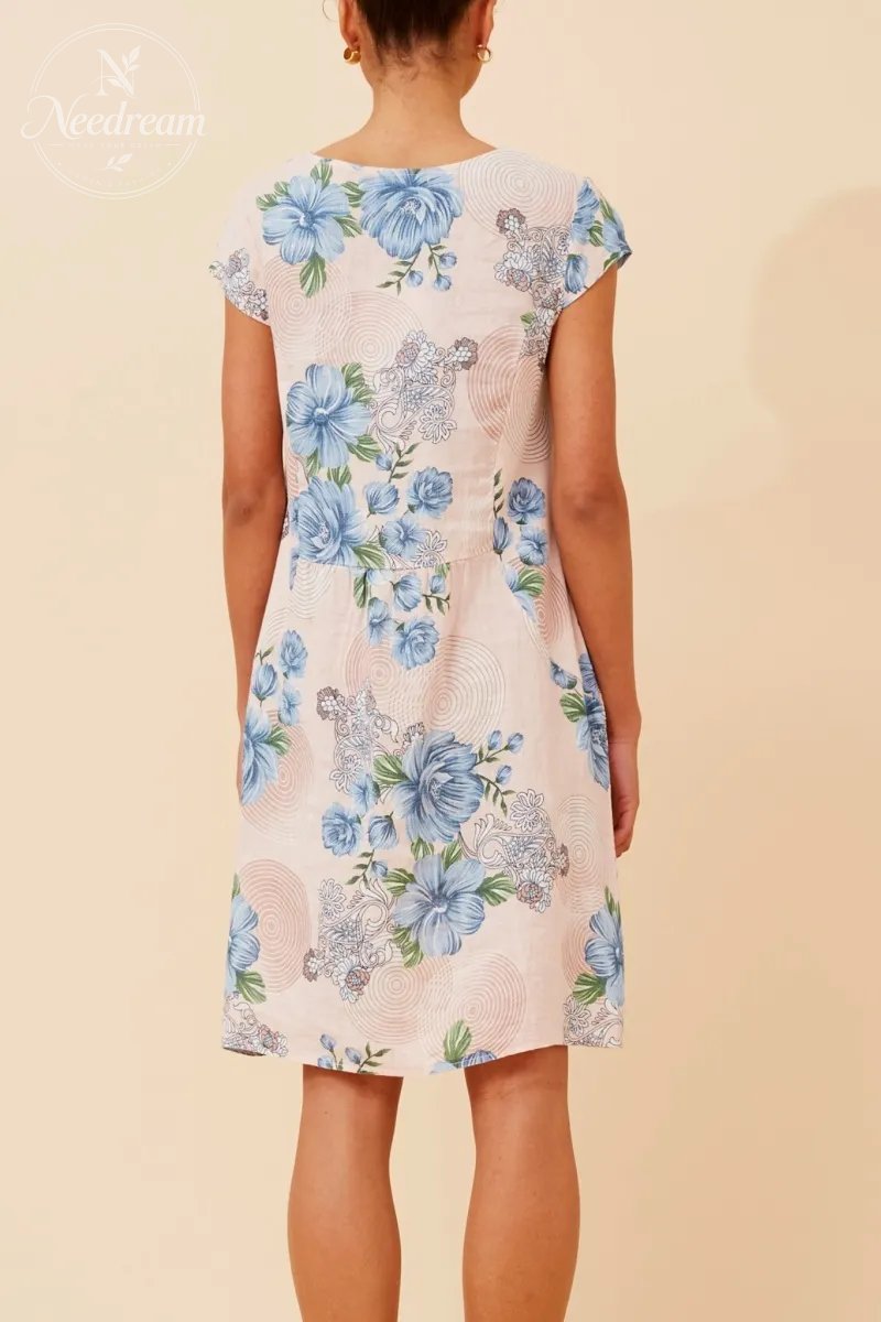 Sisley Floral Linen Dress