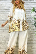 Leopard Print Gradient Print Set