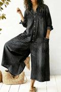 Women's Cozy And Casual Cotton Jumpsuit