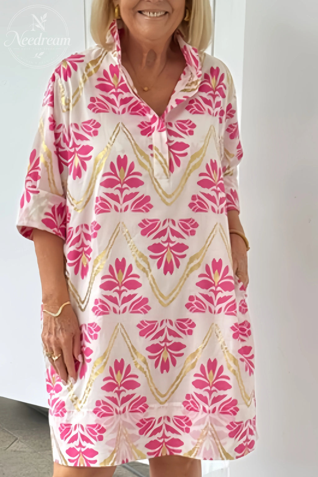 Helen Dress In Gilded Floral
