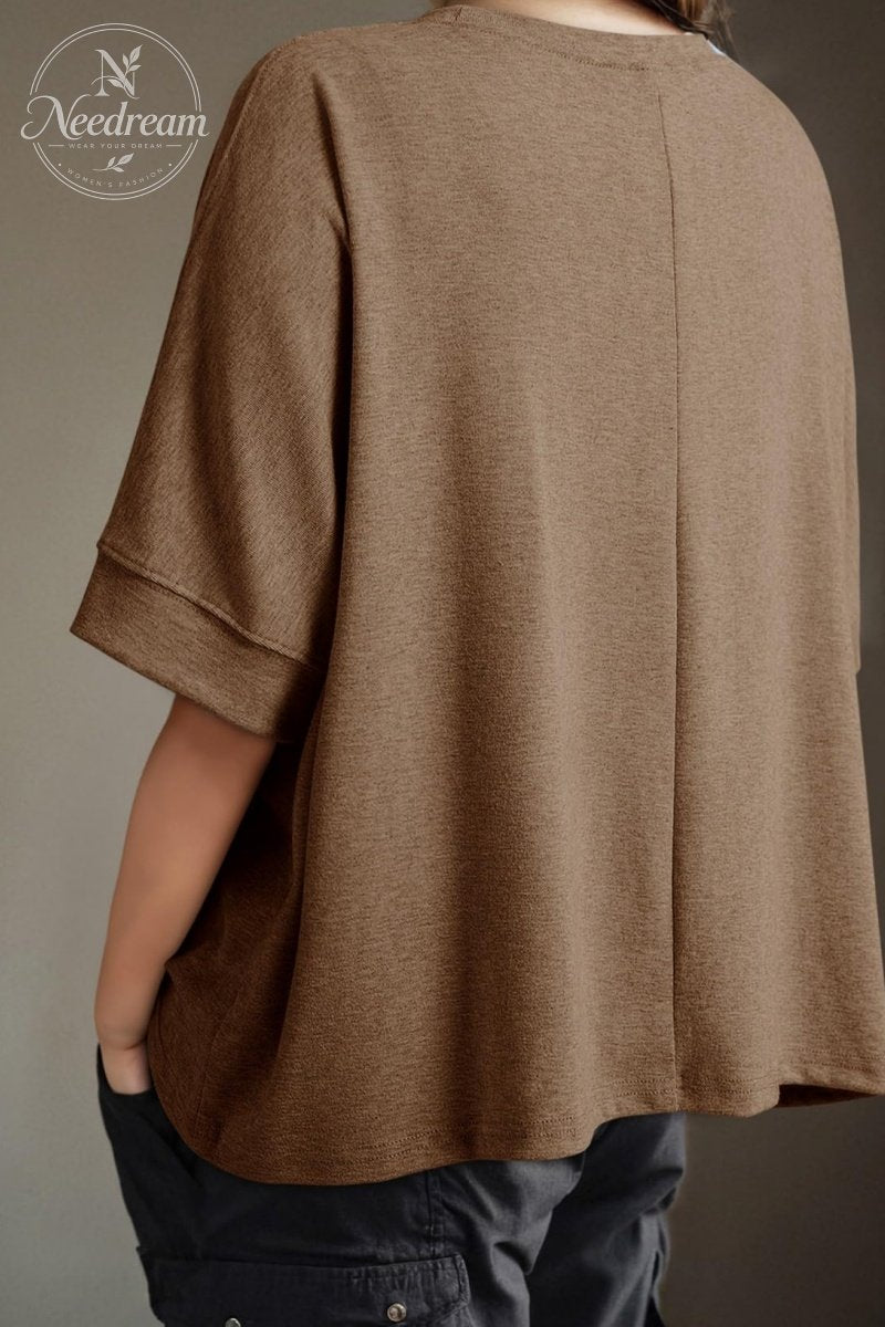 Womens Solid T Shirts for Women Loose Oversized Tops Basic Tee