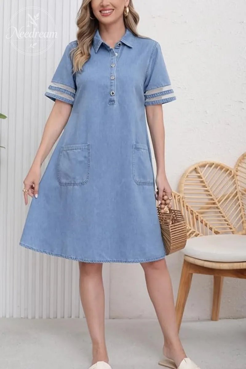 Figure Flattering Denim Dress