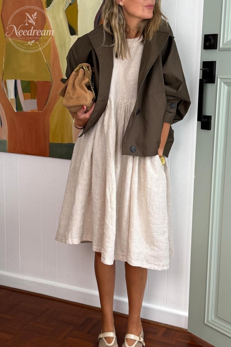 Juni French Linen Summer Staple Dress