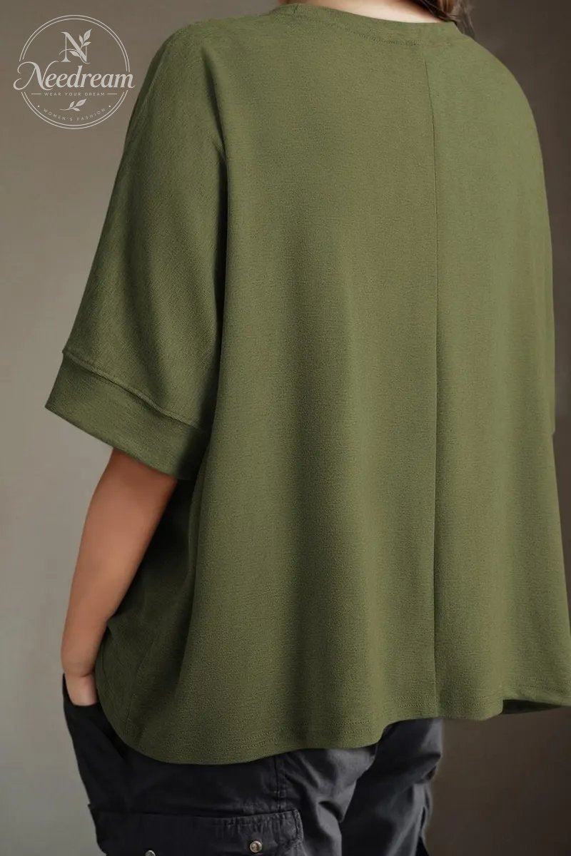 Womens Solid T Shirts for Women Loose Oversized Tops Basic Tee