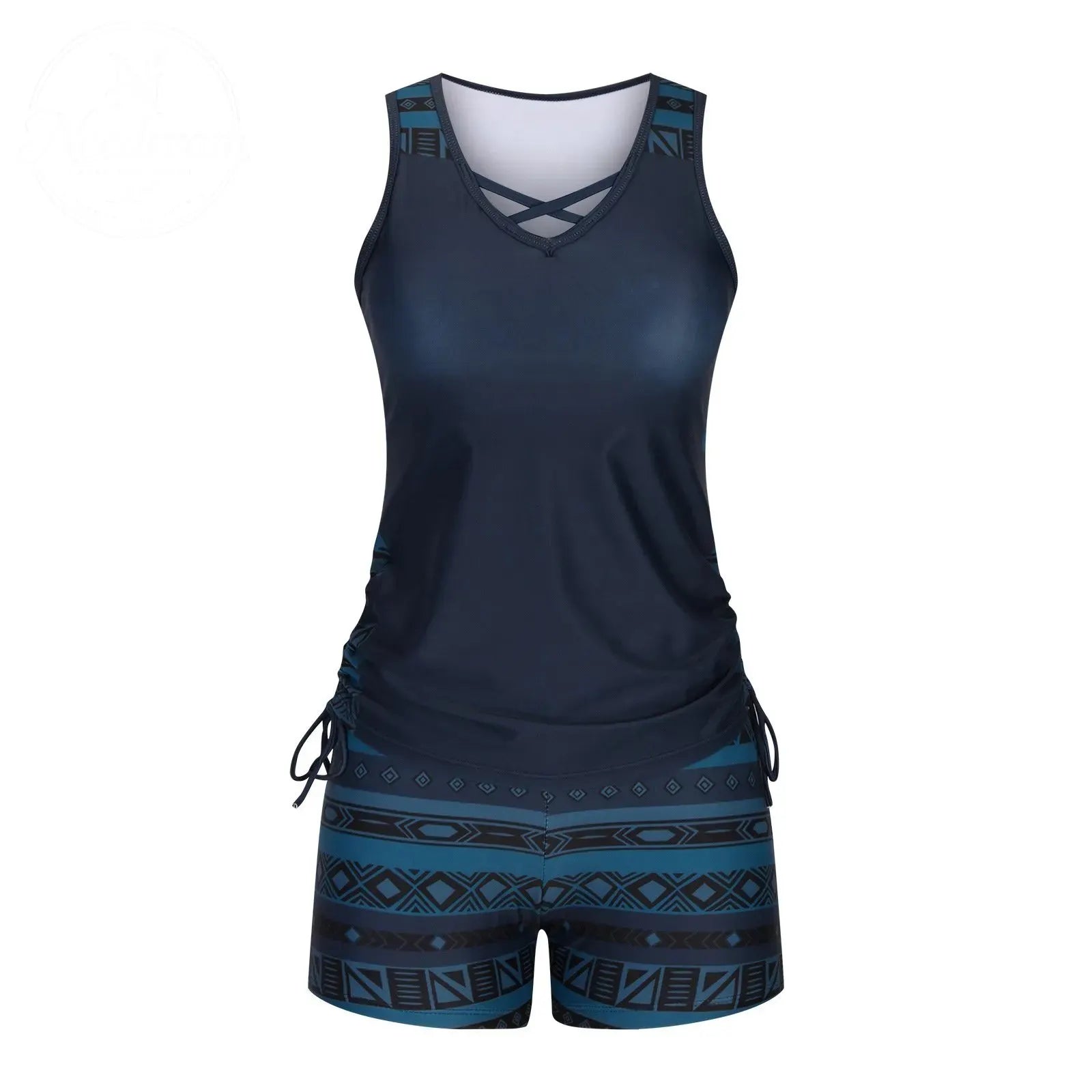 ⏰LAST DAY 60% OFF - Miraclesuit Women's Tummy Control Tankini Set with Built-In Bra – Flattering Boho Swimwear with Shorts