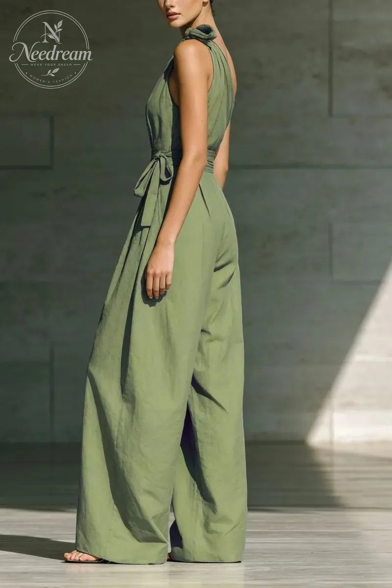 📦📦LAST DAY SAVE 49% ⏰Elegant Off-the-shoulder Loose Linen Jumpsuit