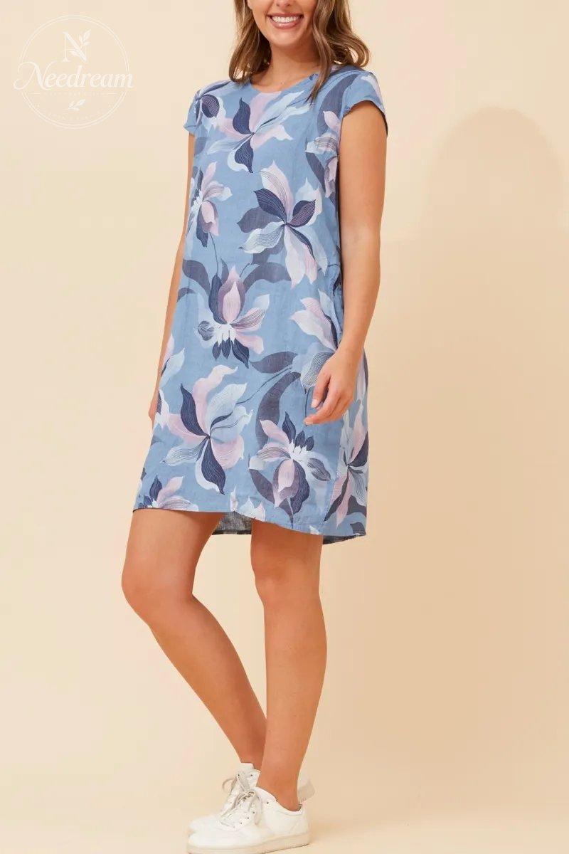Sisley Floral Linen Dress