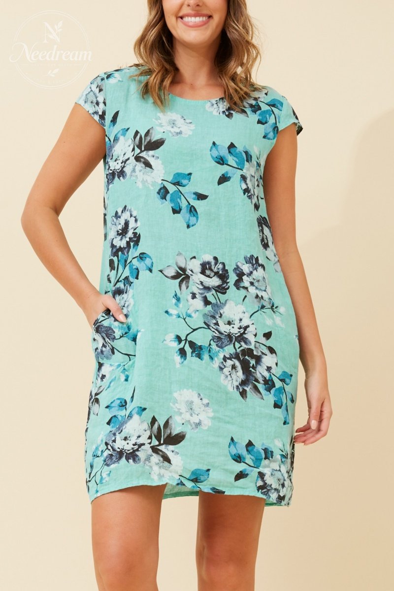Sisley Floral Linen Dress