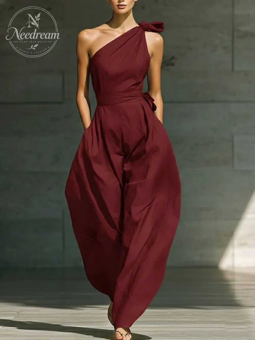 📦📦LAST DAY SAVE 49% ⏰Elegant Off-the-shoulder Loose Linen Jumpsuit