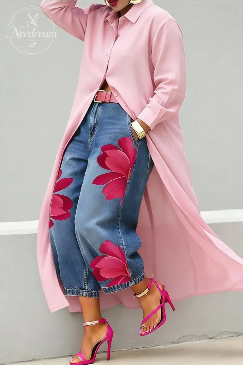 Casual Linen And Cotton Shirt Dress