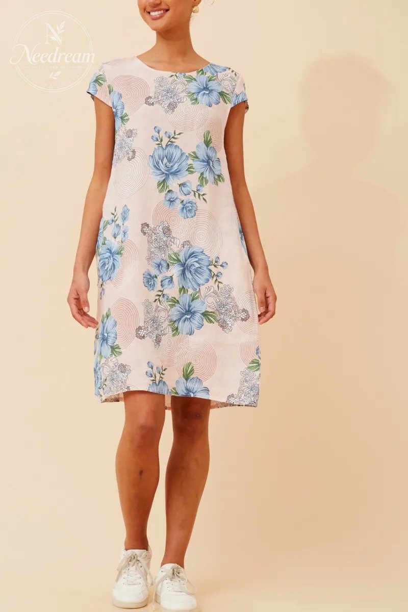 Sisley Floral Linen Dress