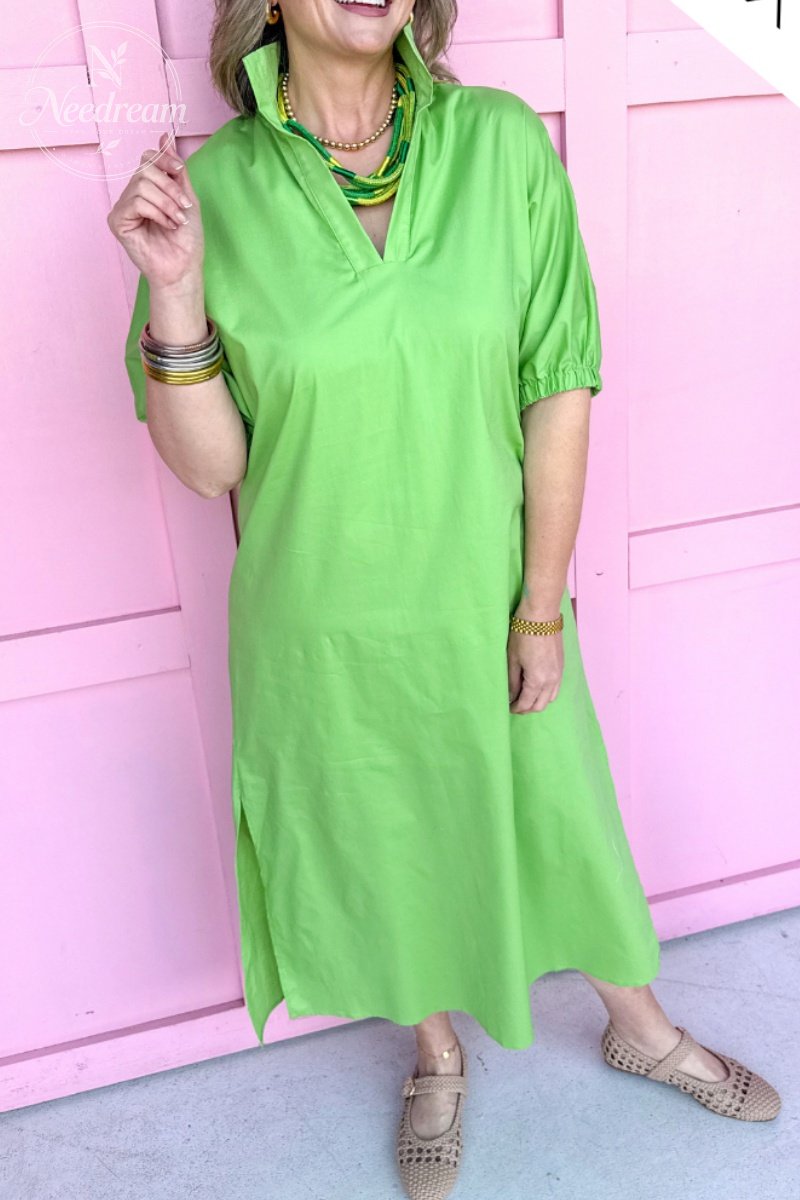 Blakely Dress - Green Apple