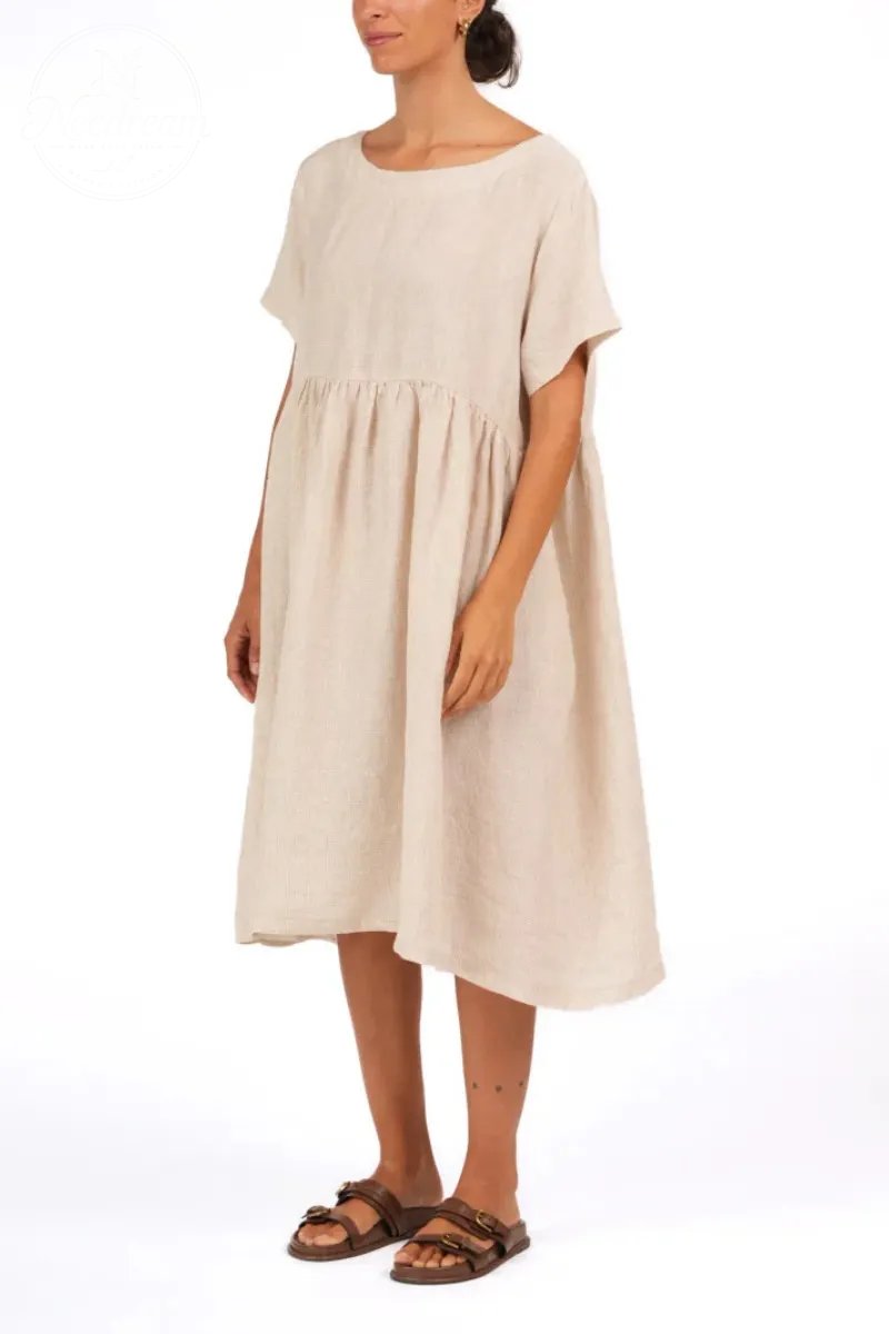 Juni French Linen Summer Staple Dress