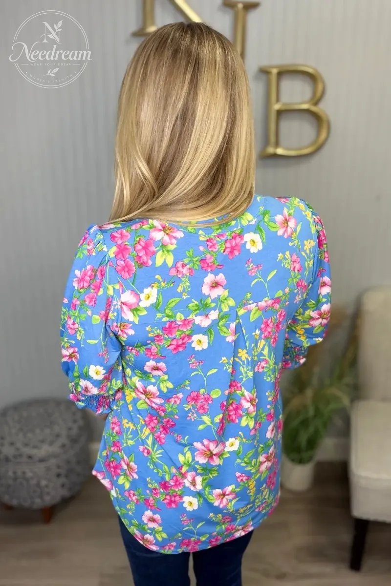 Lizzy Smock 3/4 Top