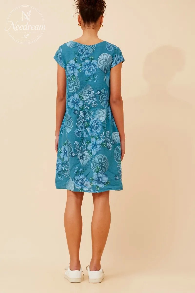Sisley Floral Linen Dress
