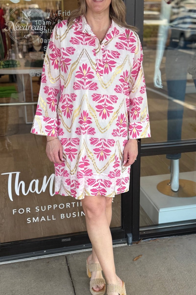 Helen Dress In Gilded Floral