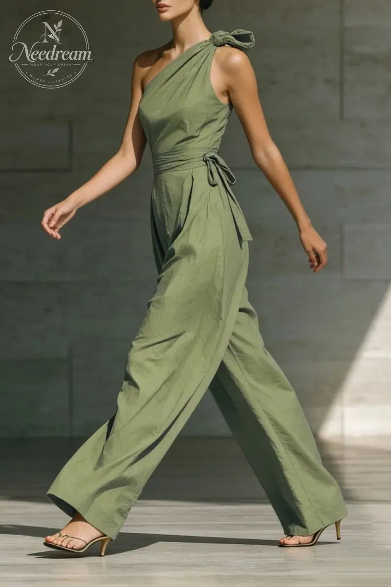 📦📦LAST DAY SAVE 49% ⏰Elegant Off-the-shoulder Loose Linen Jumpsuit