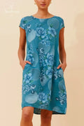 Sisley Floral Linen Dress