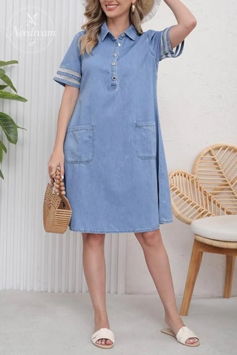 Figure Flattering Denim Dress
