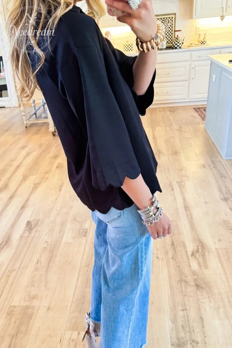Scallop Edge Detail Solid Top