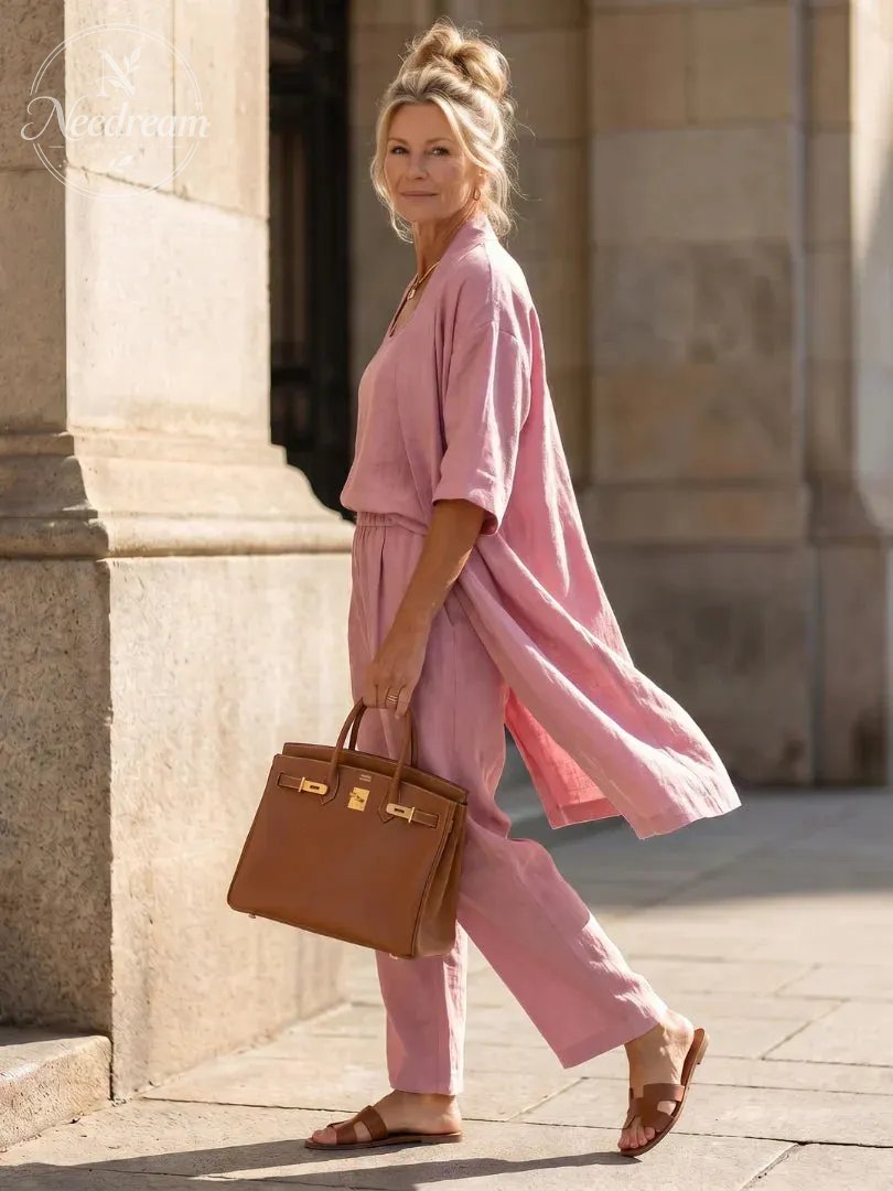 Lightweight Linen Three-Piece Set