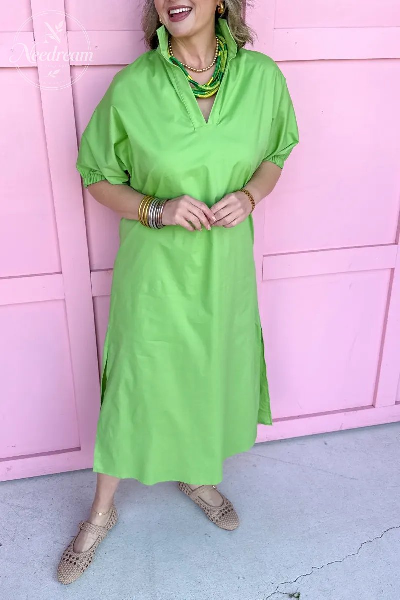 Blakely Dress - Green Apple