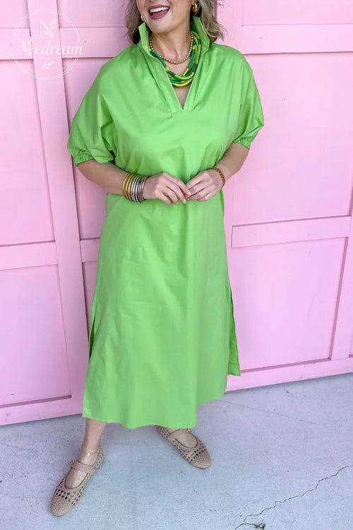 Blakely Dress - Green Apple