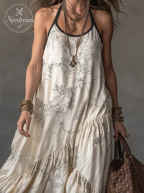 Artful Printed Relaxed Maxi Dress