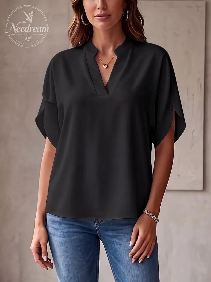 Chiffon V-Neck Top