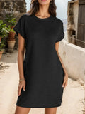 Casual Minimalist Round Neck Summer Dress