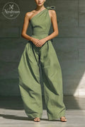 📦📦LAST DAY SAVE 49% ⏰Elegant Off-the-shoulder Loose Linen Jumpsuit