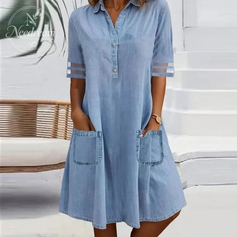 Figure Flattering Denim Dress
