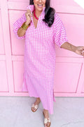 Blakely Dress - Pink Gingham