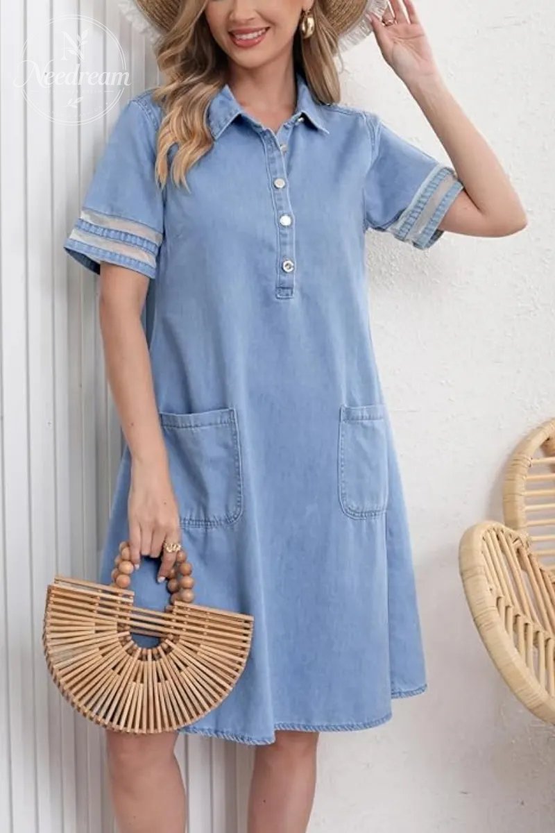 Figure Flattering Denim Dress