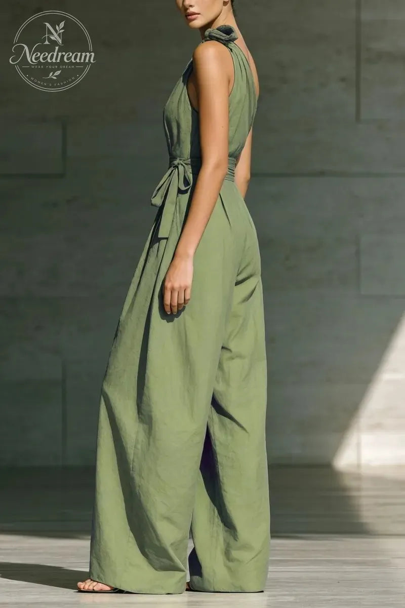 📦📦LAST DAY SAVE 49% ⏰Elegant Off-the-shoulder Loose Linen Jumpsuit