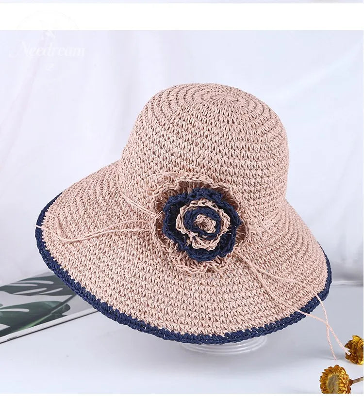 Sunshade And Sun Protection Foldable Straw Hat/Sun Hat