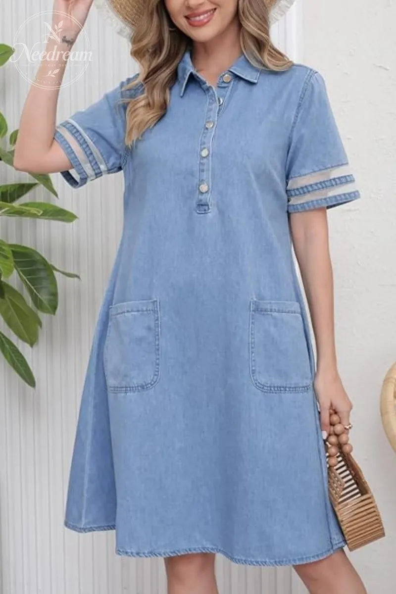 Figure Flattering Denim Dress