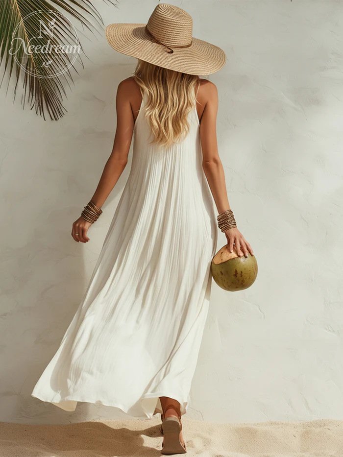 Women’s Summer Dress With a Relaxed Bohemian Beach Vacation Vibe