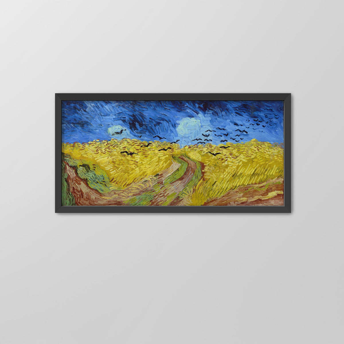 Wheat Field with Crows Canvas Print