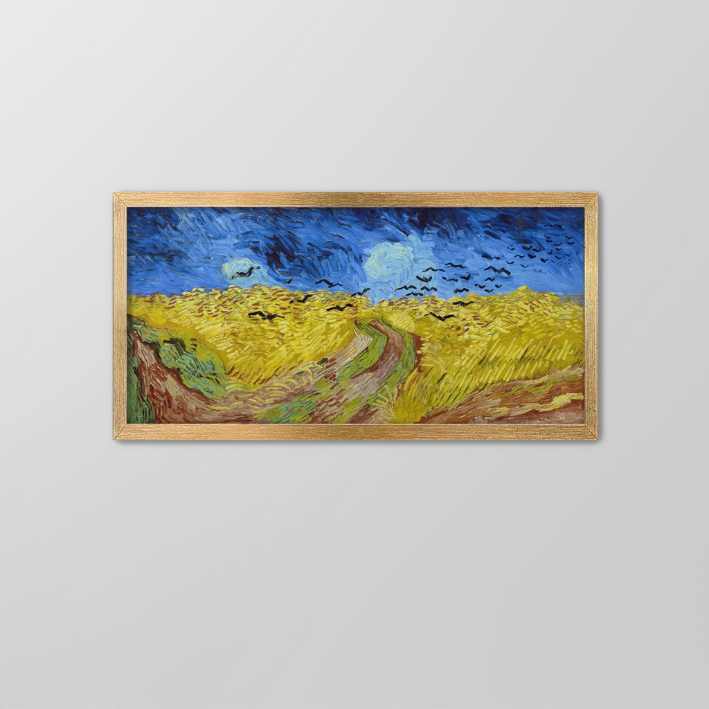 Wheat Field with Crows Canvas Print