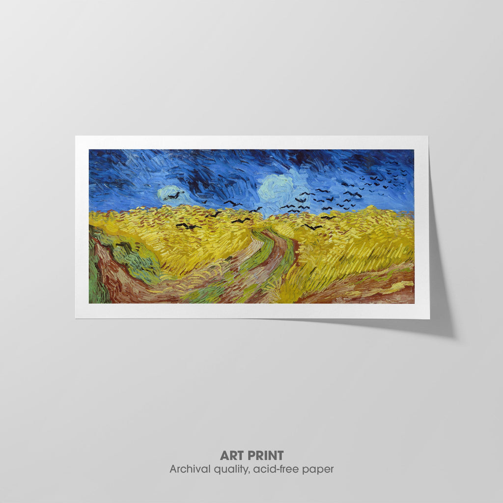 Wheat Field with Crows Canvas Print
