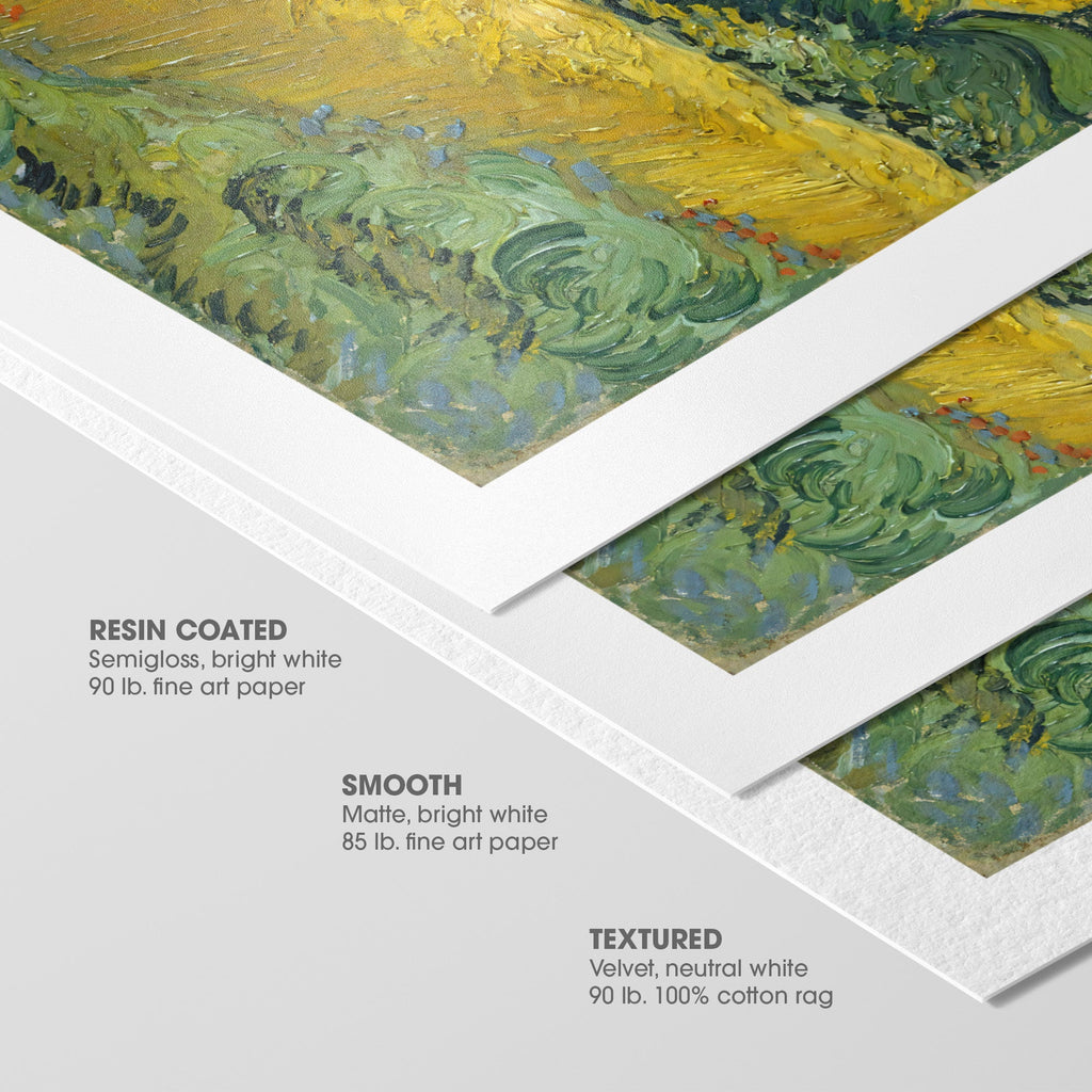 Wheat Field with Cypresses Canvas Print