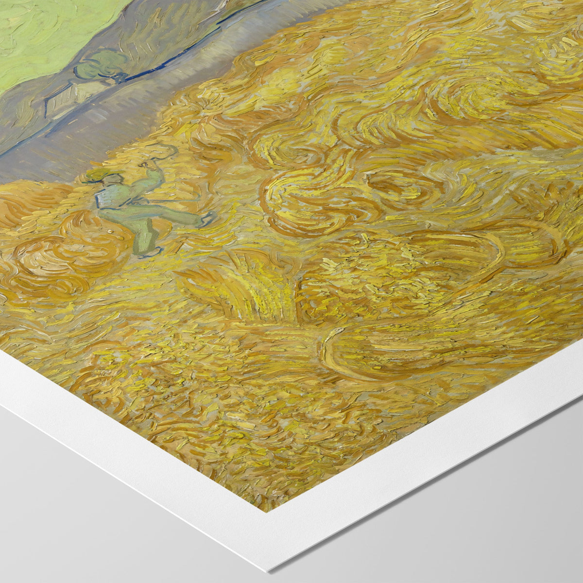 Wheat Field with Reaper Canvas Print