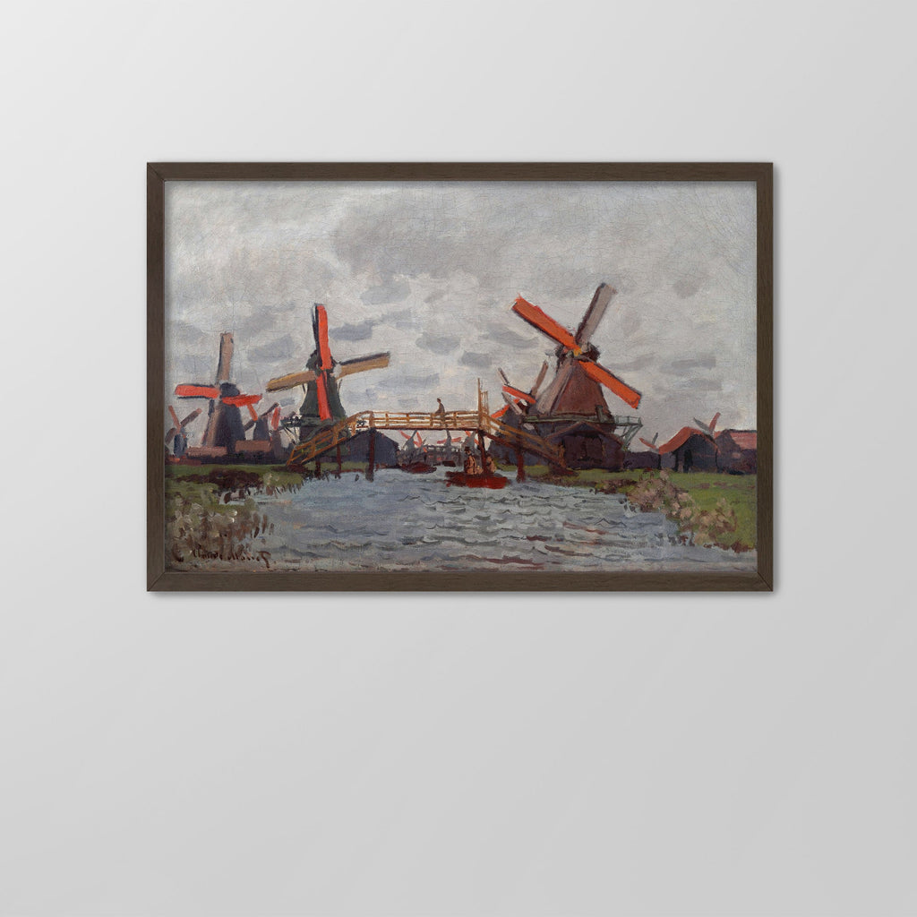 Windmills near Zaandam Canvas Print