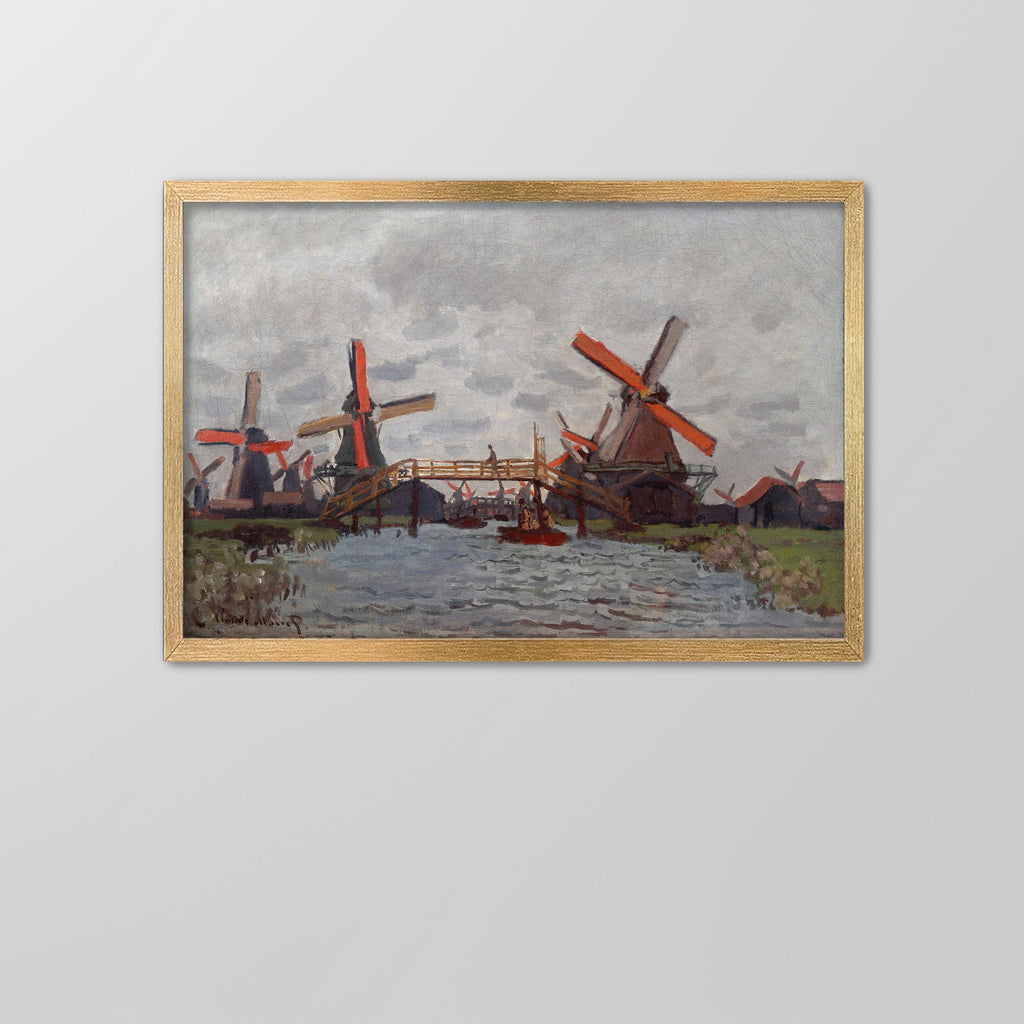 Windmills near Zaandam Canvas Print