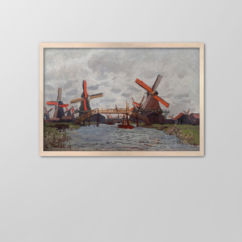 Windmills near Zaandam Canvas Print
