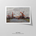 Windmills near Zaandam Canvas Print