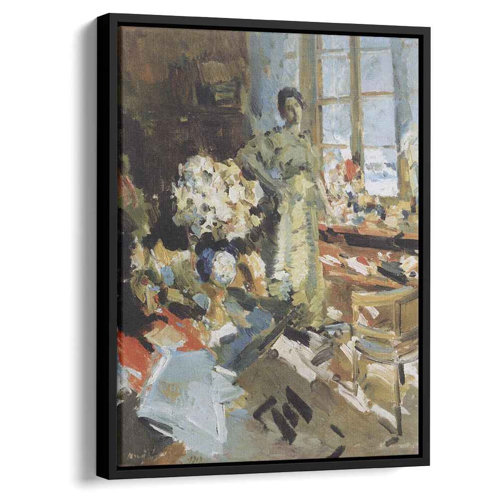 Winter sunby Konstantin Korovin Canvas Print